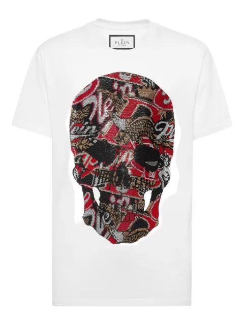 Philipp Plein Skull Stones T-shirt White AAECMTK8727PJY002N