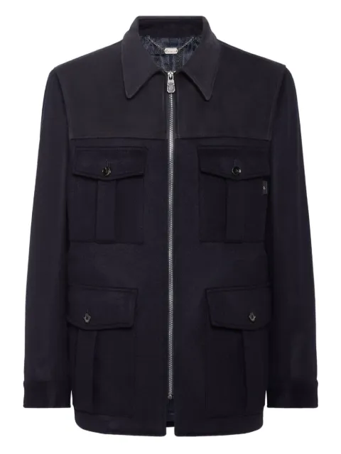 Billionaire zip-up jacket Blue WAECMRB2822BTE004N