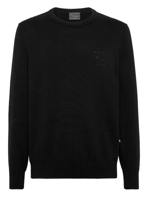 Billionaire logo-detail sweater Black OAECMKO1490BTE004N