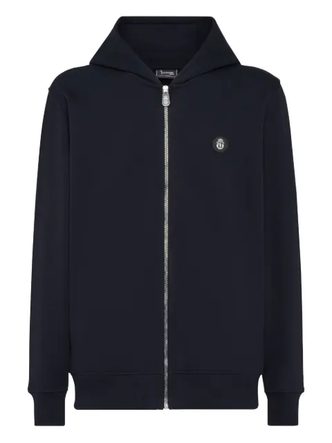 Billionaire Lion zip-up hoodie Blue OAECMJB3723BTE004N