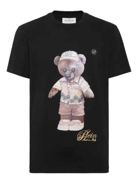Philipp Plein teddy bear-print T-shirt Black FAECMTK8524PJY002N