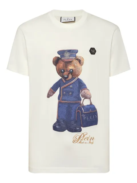 Philipp Plein Teddy Doorman T-shirt White FAECMTK8520PJY002N