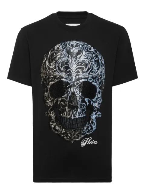 Philipp Plein Degrade Skull T-shirt Black FAECMTK8482PJY002N