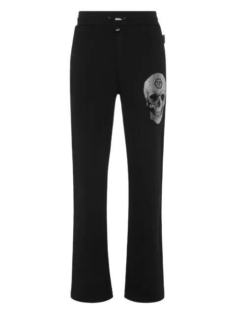 Philipp Plein crystal skull track pants Black FAECMJT2674PJY002N