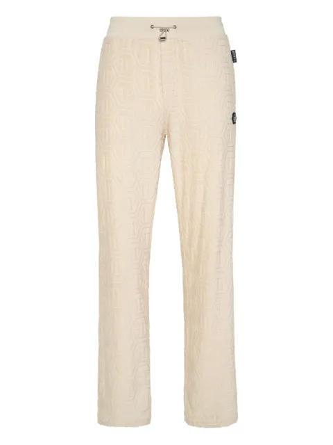 Philipp Plein jacquard straight-leg trousers Neutrals FAECMJT2658PTE021N