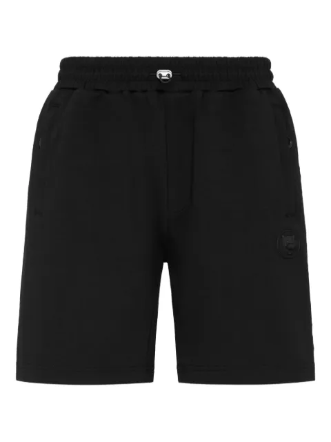 Plein Sport embossed logo shorts Black FAECMJT2639STE003N