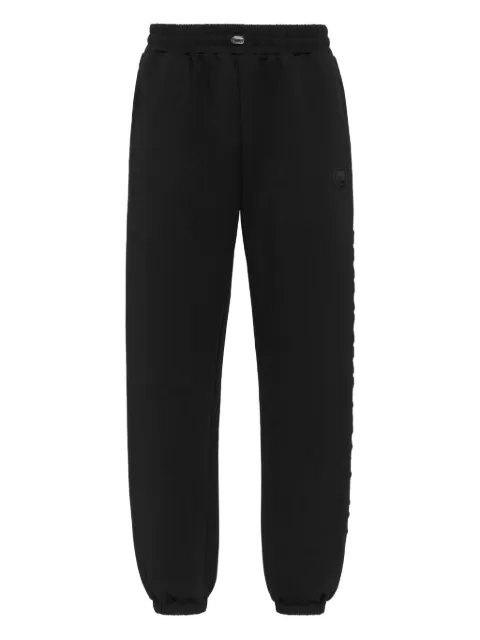 Plein Sport embossed logo jogging trousers Black FAECMJT2638STE003N