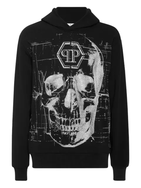 Philipp Plein cotton hoodie Black FAECMJB3753PTE003N