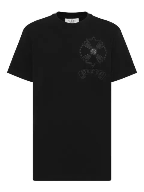 Philipp Plein graphic-printed crew~-neck T-shirt Black AAECMTK8648PJY002N