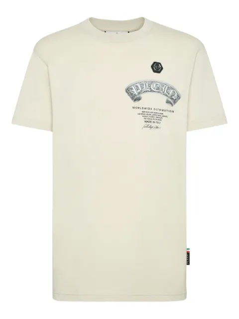Philipp Plein skull print T-shirt AAECMTK8639PJY002N