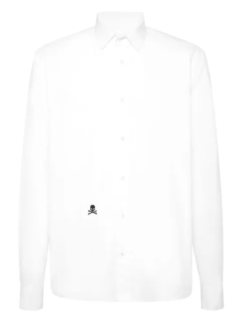 Philipp Plein skull-embellished shirt White AAECMRP2512PTE004N