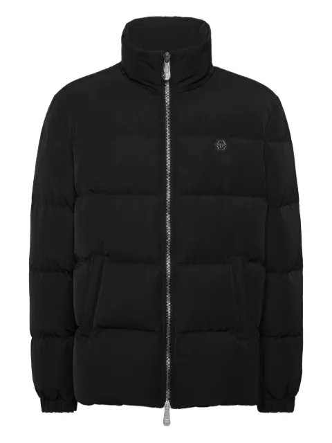 Philipp Plein nylon puffer jacket Late Checkout Black AAECMRB2874PNY002N