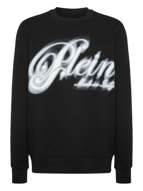 Philipp Plein logo-print sweatshirt Black AAECMJO1414PTE003N