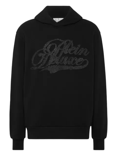 Philipp Plein crystal-embellished hoodie Black AAECMJB3870PTE003N