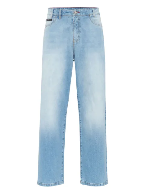 Philipp Plein logo-patch jeans Blue AAECMDT4217PDE004N