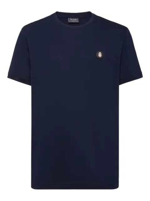 Billionaire logo-plaque T-shirt Blue WAECMTK8343BTE004N