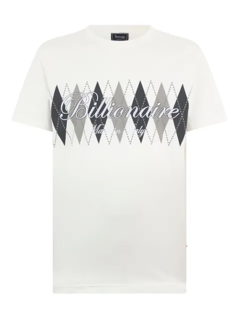 Billionaire round-neck T-shirt White OAECMTK8349BTE014N