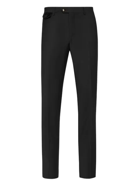 Billionaire Classic Gold velvet-pocket trousers Black OAECMRT1611BTE004N