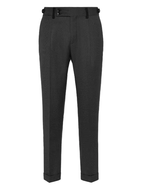 Billionaire pleated belt-insert trousers Grey OAECMRT1608BTE004N
