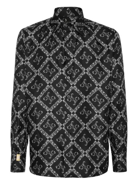 Billionaire monogram print shirt Black OAECMRP2541BTE065N