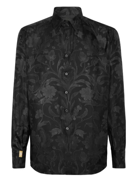 Billionaire baroque-print shirt Black OAECMRP2543BTE065N