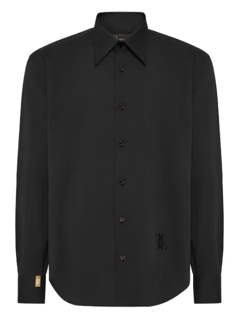 Billionaire tuxedo shirt gold cut Black OAECMRP2448BTE066N