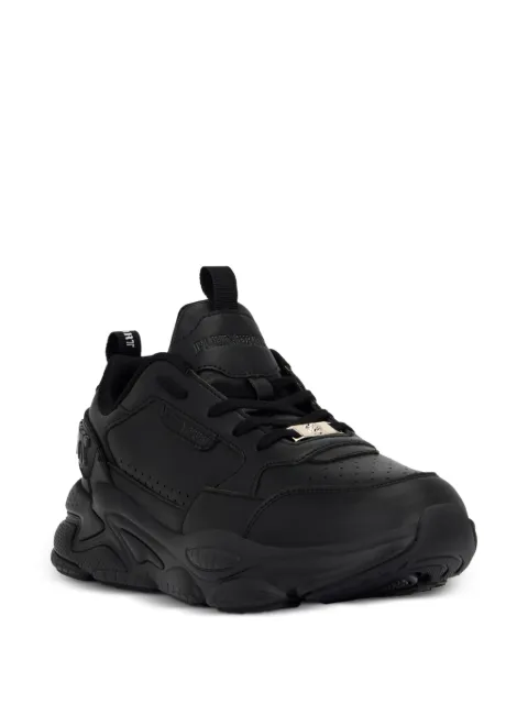 Plein Sport Ghost X perforated-detail sneakers Black FAESUSC0855SLE004N