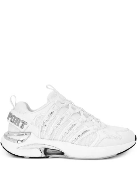 Plein Sport metallic-detail sneakers White FAESUSC0852STE003N