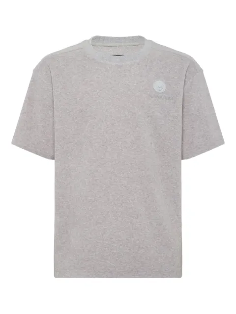 Plein Sport logo-patch T-shirt Grey FAECMTK8437STE001N