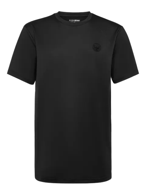 Plein Sport perforated logo-plaque t-shirt Black FAECMTK8375STE003N