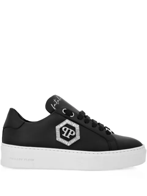 Philipp Plein logo-plaque low-top sneakers Black AAESWSC2788PLE005N