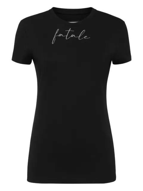 Philipp Plein pure fit T-shirt strass fatale Black AAECWTK3849PJY002N