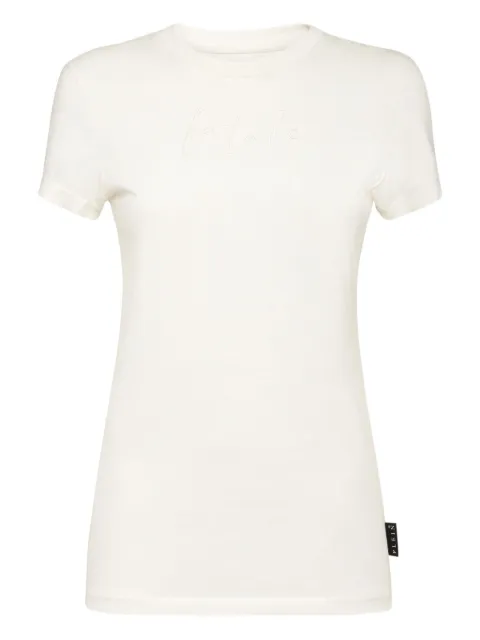Philipp Plein logo-appliqué T-shirt White AAECWTK3848PJY002N