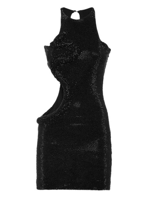 Philipp Plein mini dress snake strass Black AAECWRG3535PJY002N