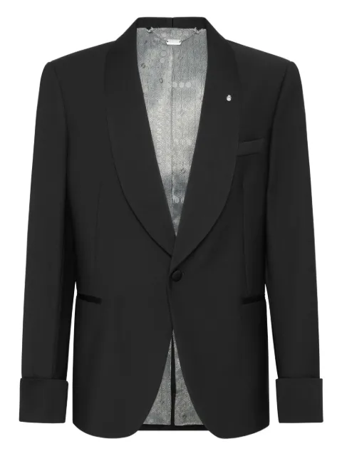 Billionaire single-breasted blazer Black WAECMRF2066BTE025N