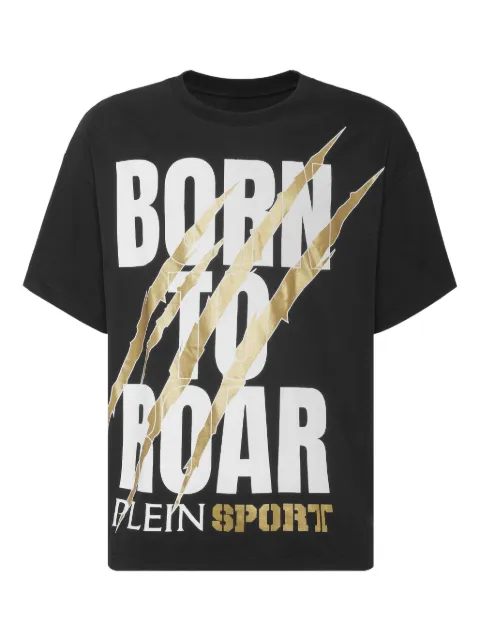 Plein Sport claw-print T-shirt Black AAECMTK8759STE003N