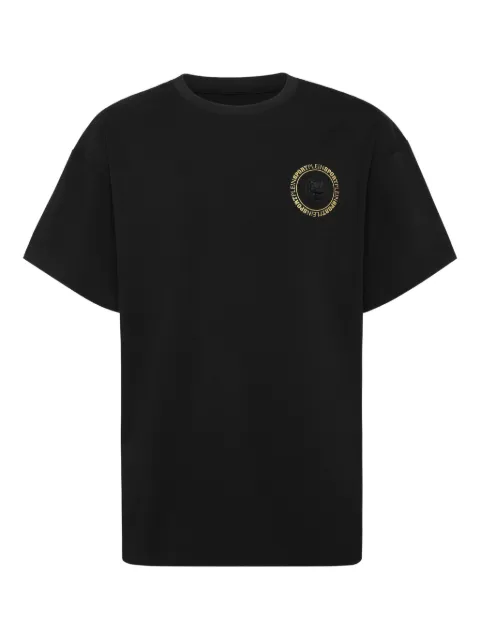 Plein Sport back-logo circular-plaque T-shirt Black AAECMTK8758STE001N