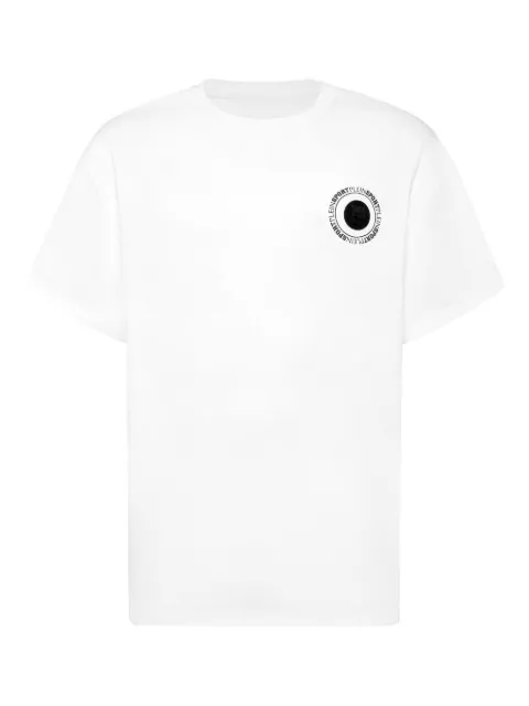 Plein Sport logo-print T-shirt White AAECMTK8758STE001N