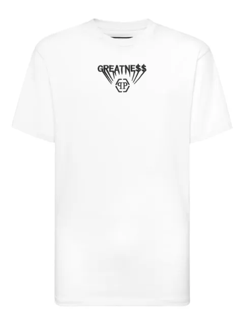 Philipp Plein embroidered-logo T-shirt White AAECMTK8747PJY002N