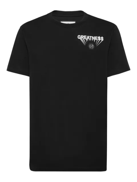 Philipp Plein Greatness logo-plaque round-neck T-shirt Black AAECMTK8746PJY002N