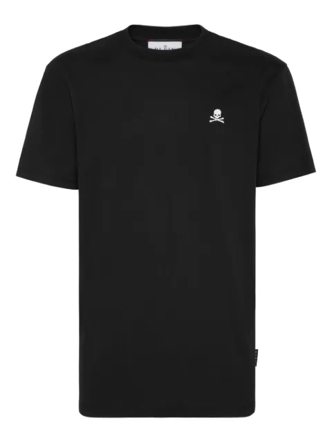 Philipp Plein skull-embroidered T-shirt Black AAECMTK8743PJY002N