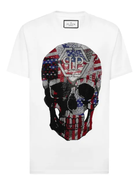 Philipp Plein skull-print T-shirt White AAECMTK8735PJY002N