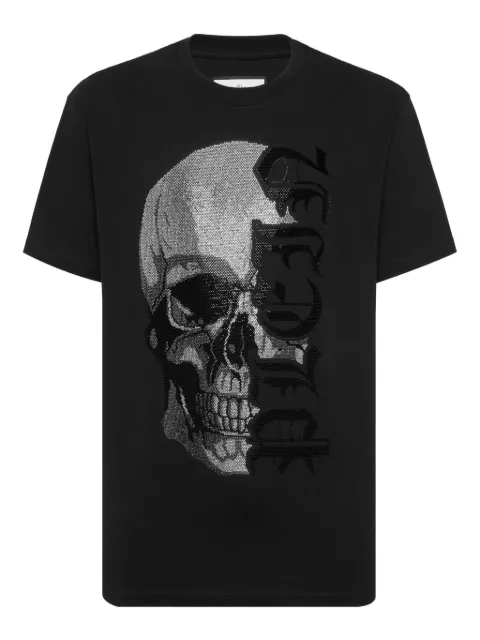 Philipp Plein graphic-skull T-shirt Black AAECMTK8733PJY002N