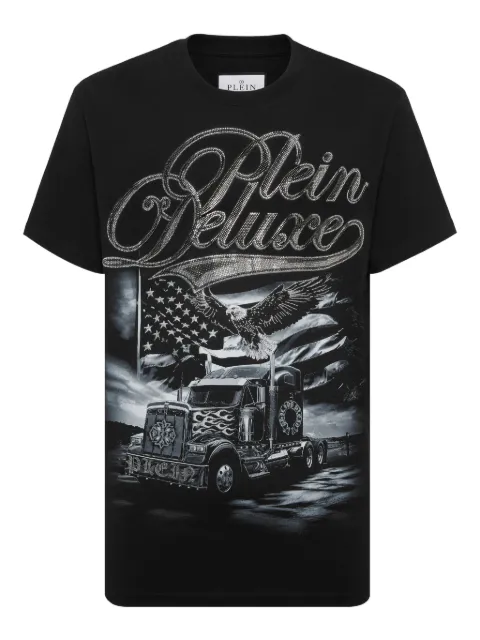 Philipp Plein graphic-print T-shirt Black AAECMTK8701PJY002N