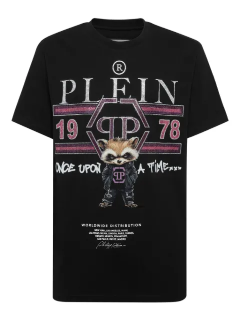 Philipp Plein graphic-print T-shirt Black AAECMTK8709PJY002N