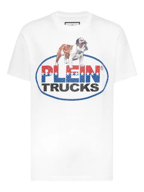 Philipp Plein bulldog-crystal T-shirt White AAECMTK8627PJY002N
