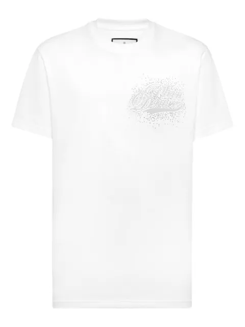 Philipp Plein Deluxe stones T-shirt White AAECMTK8618PJY002N