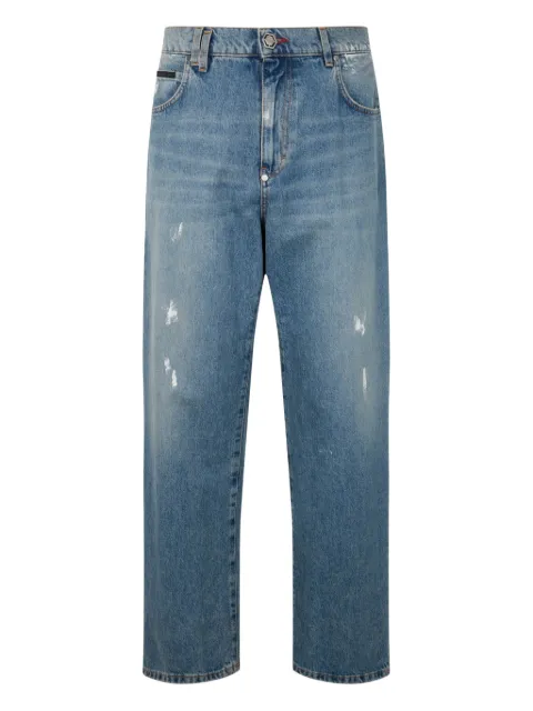 Philipp Plein distressed-detail jeans Blue AAECMDT4237PDE004N