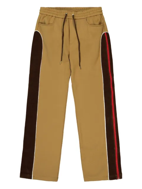 Casablanca chenille-panelled track pants Brown MS25JTR25201