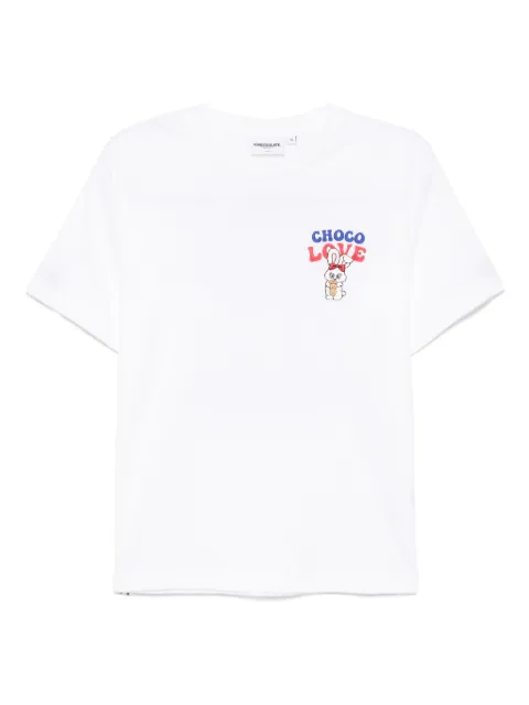 CHOCOOLATE logo-embroidered T-shirt White TEL1948XU
